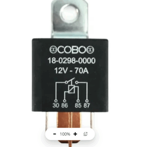 Relé 12 V, 70 A